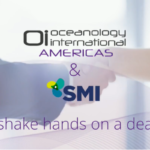 Oceanology International Americas and the Society for Maritime Industries shake hands on deal.